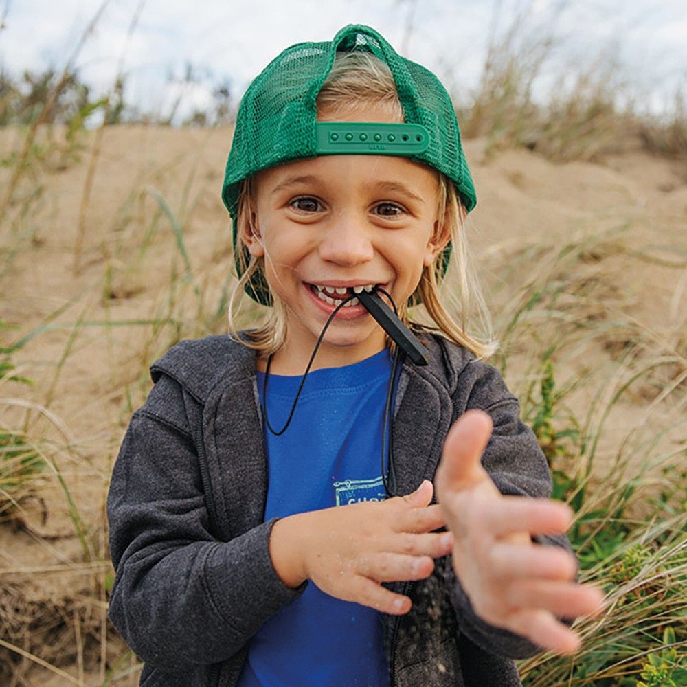 Collier De Mastication Enfant En Silicone – Jouet Sensoriel Pour Autisme, TDAH, Anxiété, Qualité Alimentaire, Réglable, Bleu